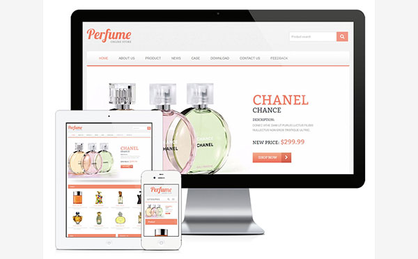 易优cms香水外贸企业英文网站模板源代码