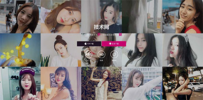 美女直播短视频手机APP下载页面静态应用html网页模板