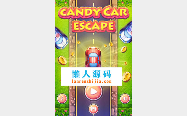 HTML5下载《糖果赛车》游戏源码