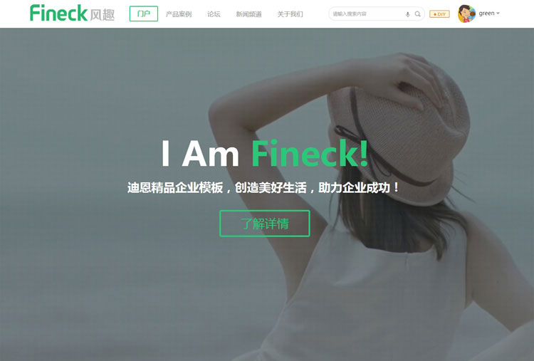 Discuz X3.2模板 Fineck风趣通用企业网站模板 商业版GBK